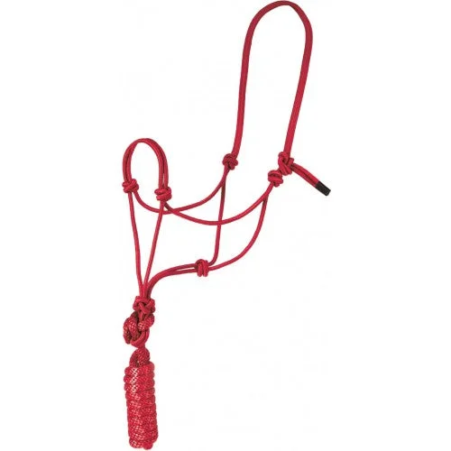 Mustang Economy Mountain Rope Halter With Lead-Horse Size