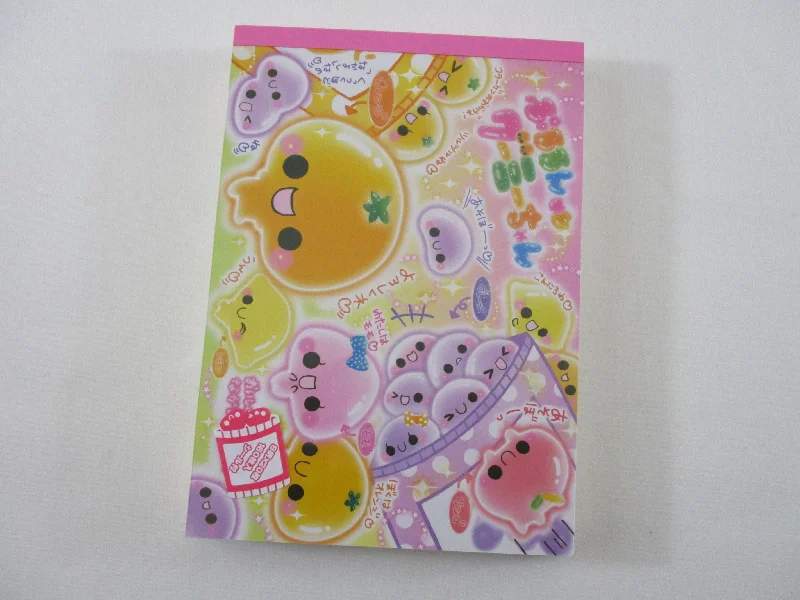 Cute Kawaii HTF Vintage Collectible Crux Candies 4 x 6 Inch Notepad / Memo Pad - Stationery Designer Paper Collection