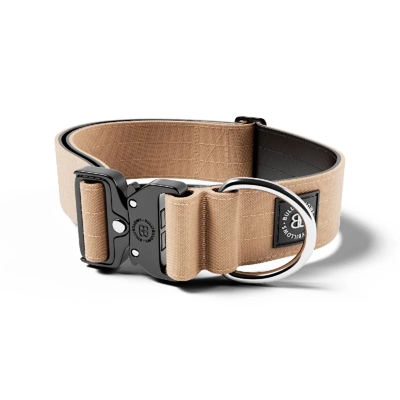 5cm Combat® Collar | NO Handle & Secure Clip - Tan