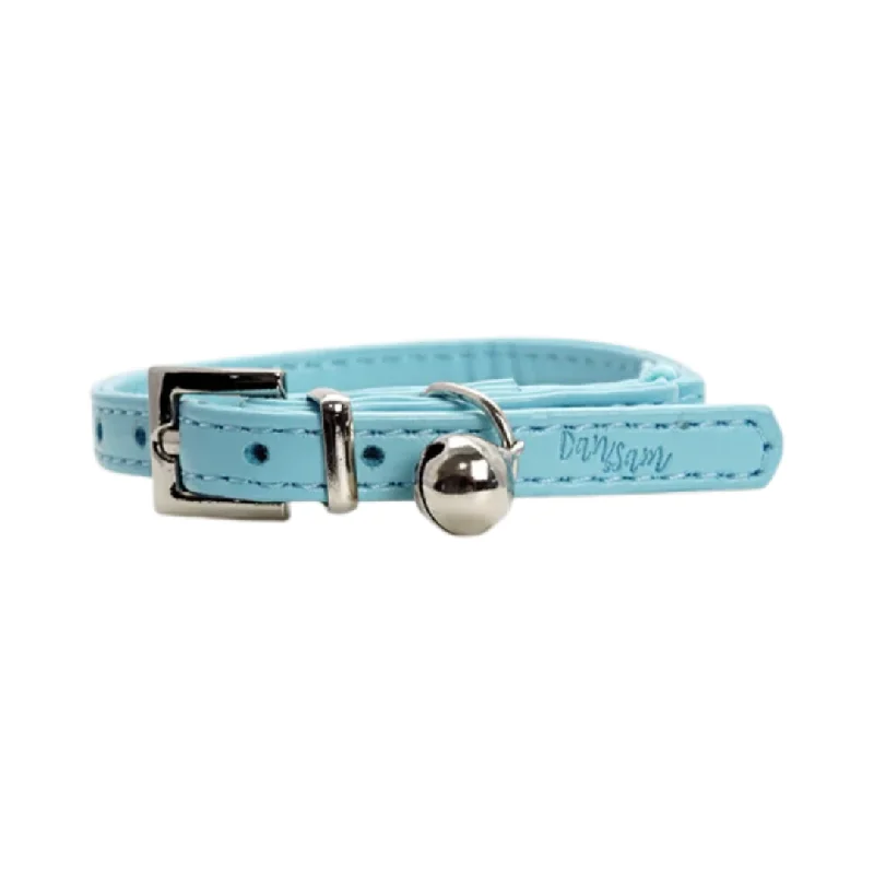 Dan & Sam – Cat Collar – Blue Vegan Leather