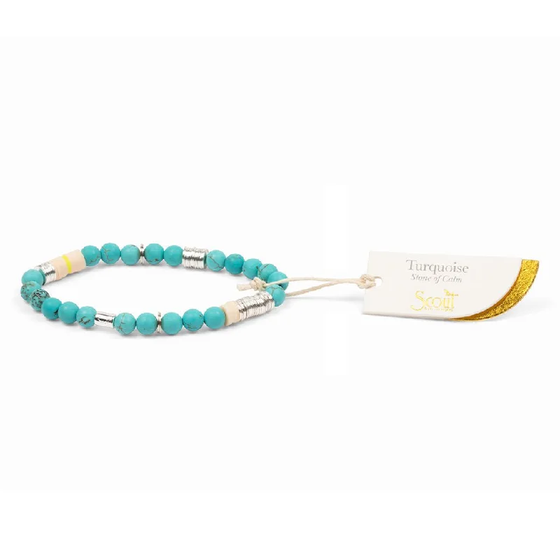 Scout Curated Wears : Intermix Stone Stacking Bracelet - Turquoise Stone of Calm