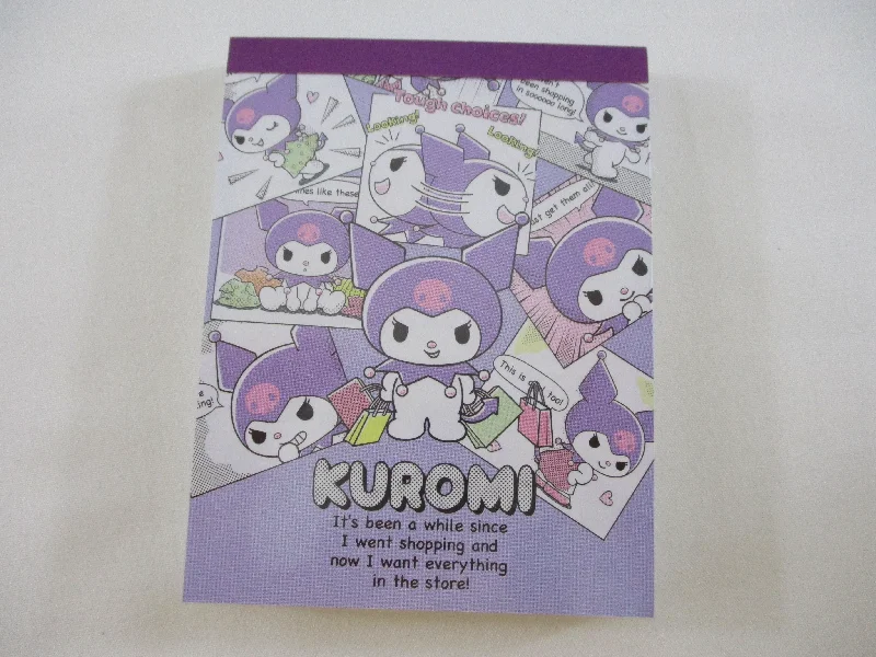 Cute Kawaii Kuromi Mini Notepad / Memo Pad - G - Stationery Designer Paper Collection