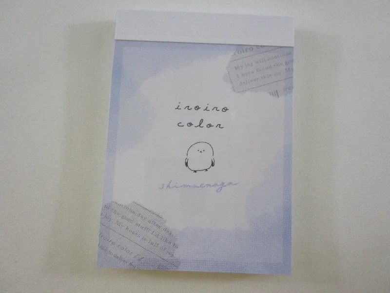 Cute Kawaii Kamio iro series - Bird Mini Notepad / Memo Pad - Stationery Designer Paper Collection