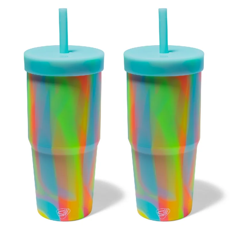 Sale Silipint Silicone 32 oz Straw Tumbler (2 pack)