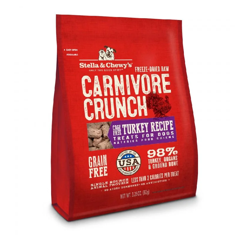 Stella & Chewy's Turkey Recipe Carnivore Crunch Dog Treats