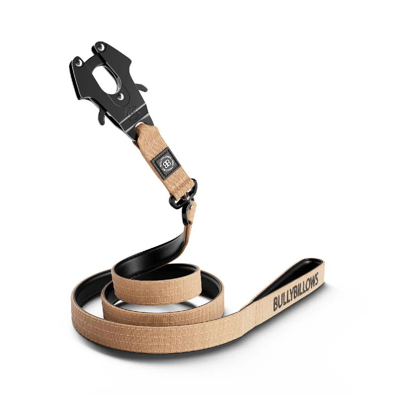 1.4m Swivel Combat Lead | Anti-Tangle & Secure Clip - Tan