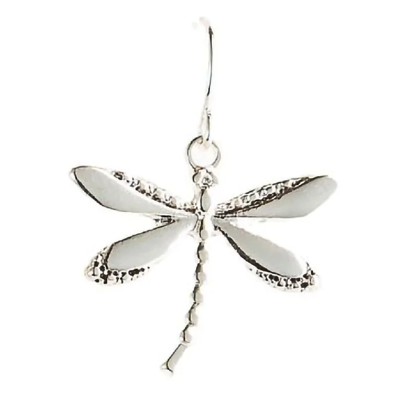 Rain :  Silver Deco Dragonfly Earring