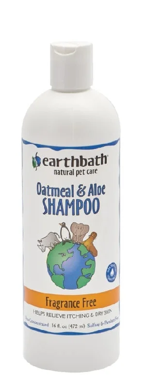 Earthbath Oatmeal & Aloe Shampoo Fragrance Free 472mL