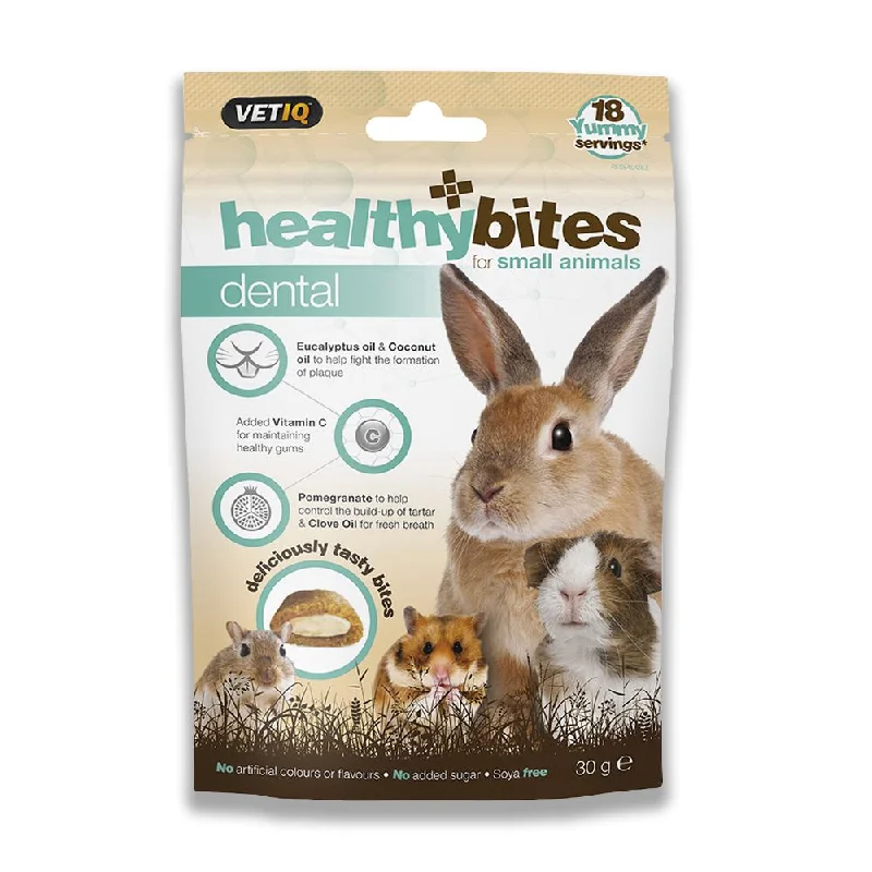 Vet IQ Healthy Bites Treats, Dental, Small Animal, 30g