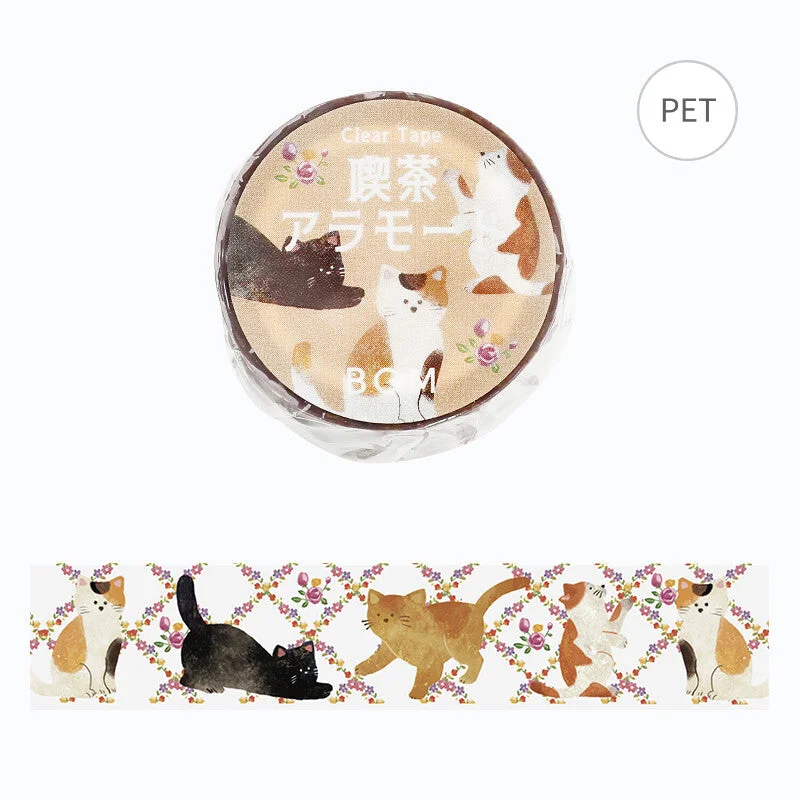 Cute Kawaii BGM Deco Tape - Cat Kitten Feline Pet - for Scrapbooking Journal Planner Craft