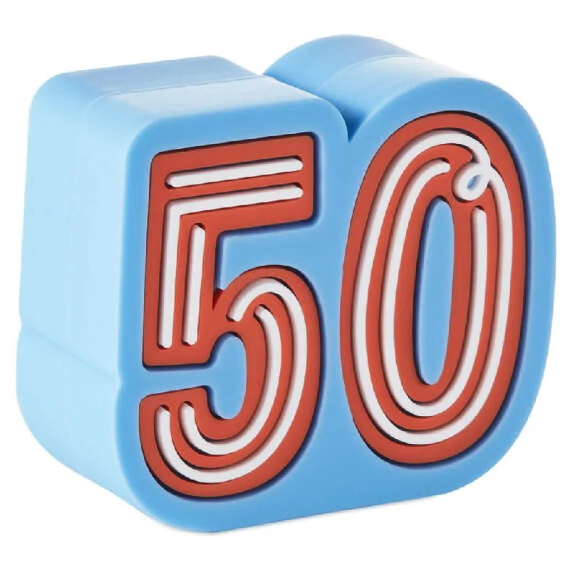 Hallmark : Charmers 50th Birthday Silicone Charm