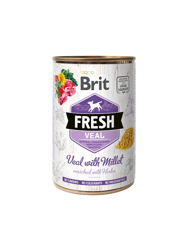 Brit Fresh tins 400g- Veal with Millet