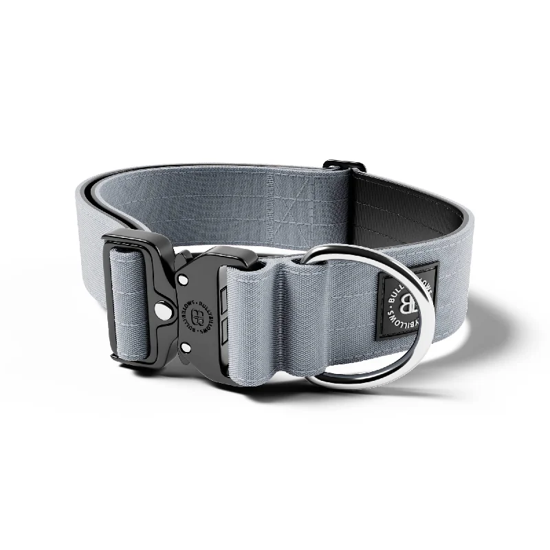 5cm Combat® Collar | NO Handle & Secure Clip - Metal Grey