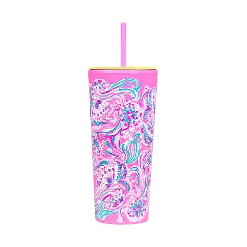 Lilly Pulitzer : Don't Be Jelly Tumbler with Straw