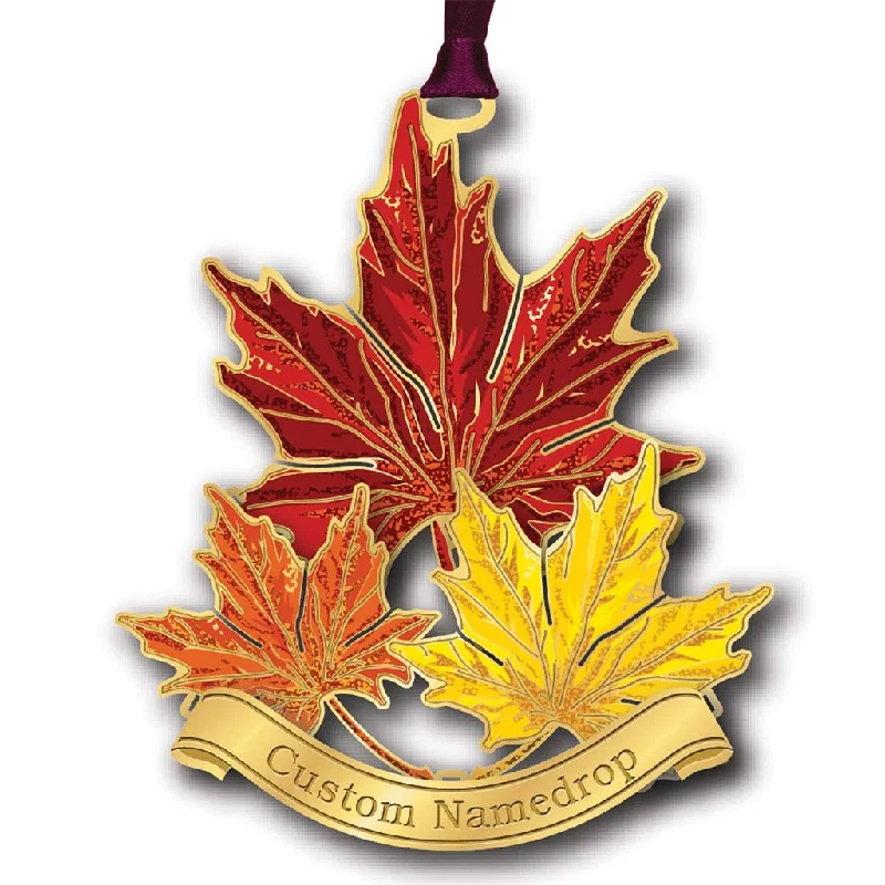 ChemArt : Maple Leaves Namedrop - Ornament