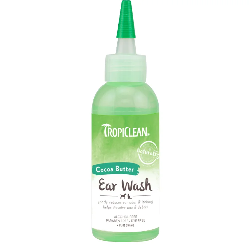 TROPICLEAN ALCOHOL FREE EAR WASH  4 oz