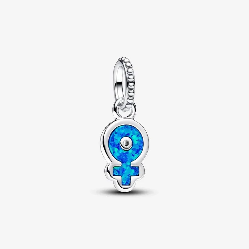 PANDORA : Powerful Women Opalescent Dangle Charm - Sterling Silver