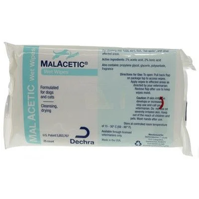 Dechra MalAcetic Wipes