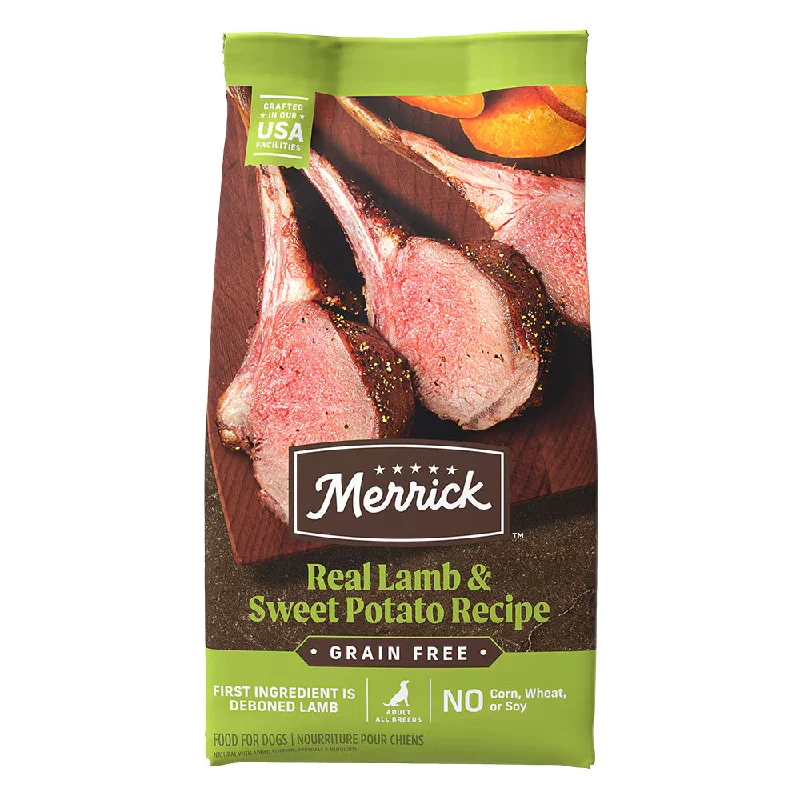 Merrick Grain Free Real Lamb & Sweet Potato recipe 22lb