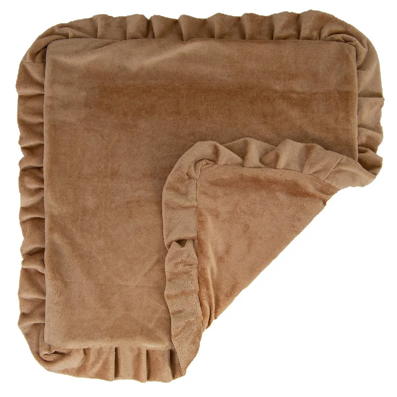 Faux Fur Dog Blanket Divine Caramel