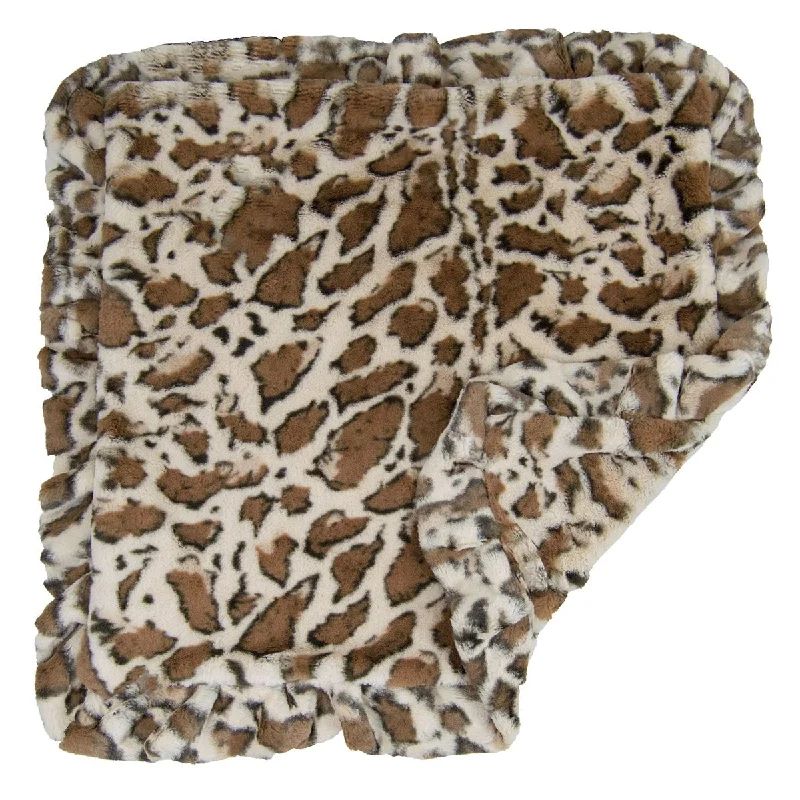 Faux Fur Dog Blanket Giraffe