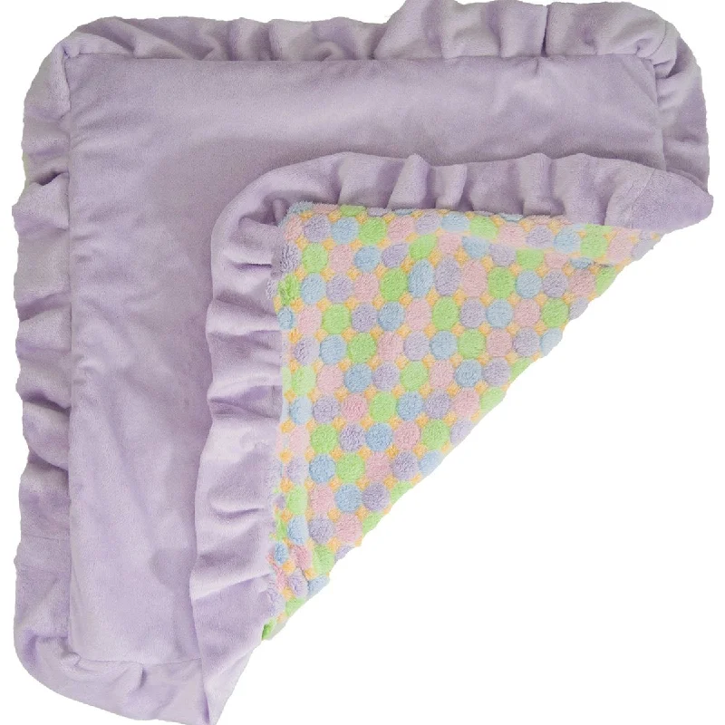 Faux Fur Dog Blanket Ice Cream/Lilac