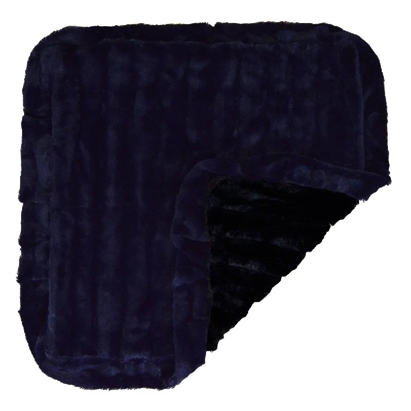 Faux Fur Dog Blanket Midnight Blue/Black Puma