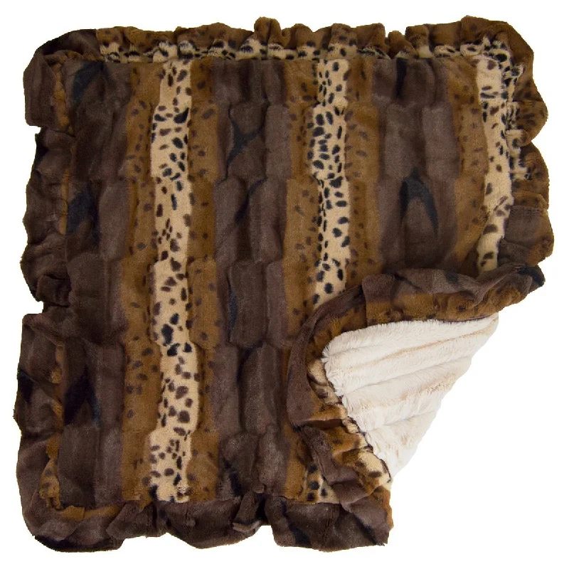 Faux Fur Dog Blanket Natural Beauty/Animal Kingdom