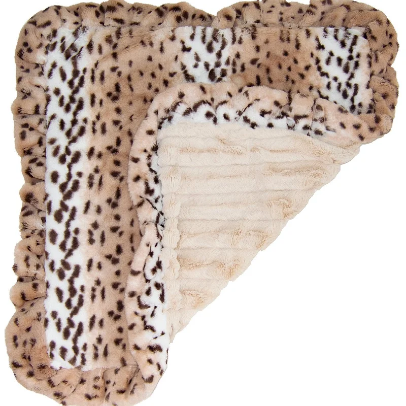 Faux Fur Dog Blanket Natural Beauty/Aspen Snow Leopard