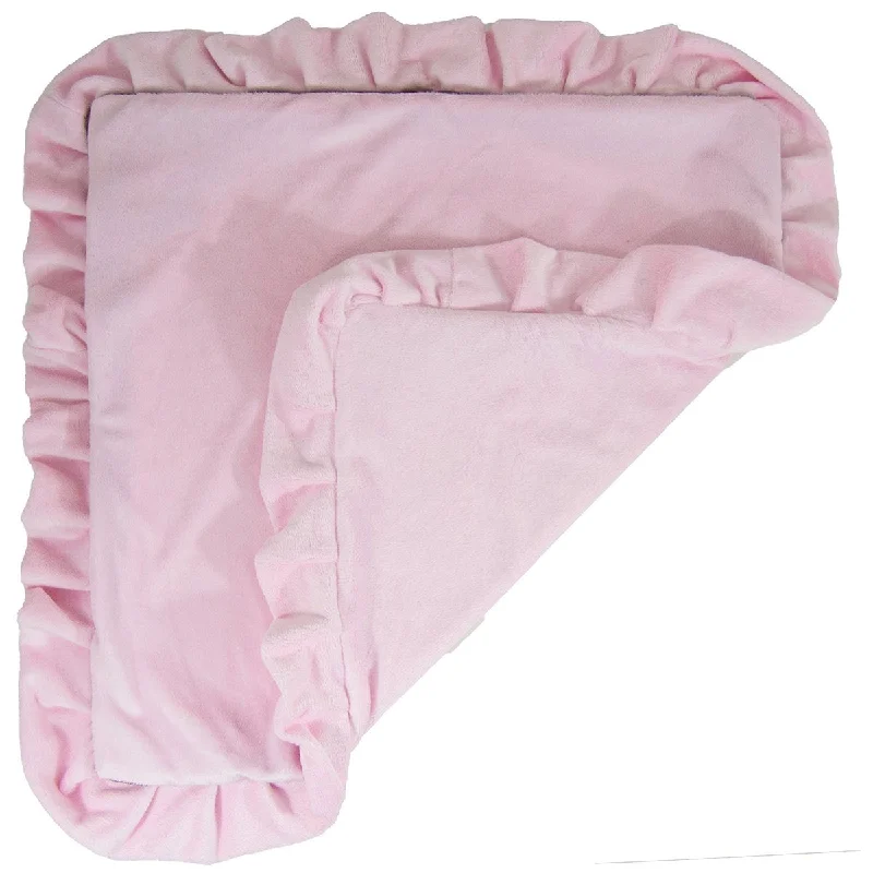 Faux Fur Dog Blanket Pink Lotus