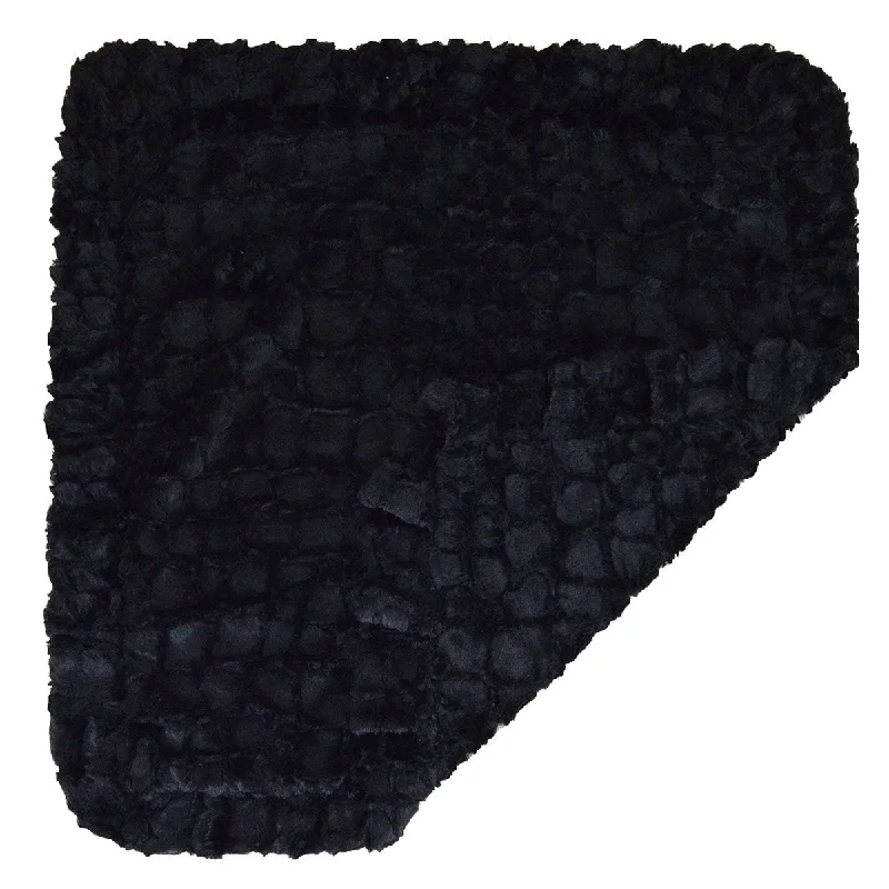 Faux Fur Dog Blanket Serenity Black