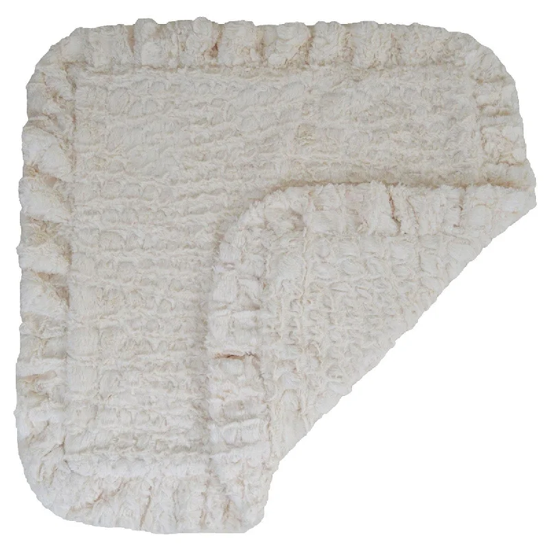 Faux Fur Dog Blanket Serenity Ivory