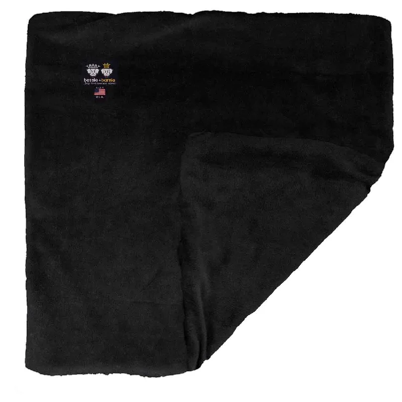 Faux Fur Dog Blanket Short Shag Black Panther