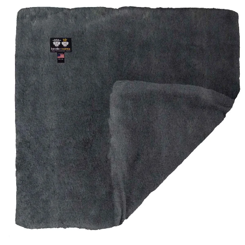 Faux Fur Dog Blanket Short Shag Mystic Grey