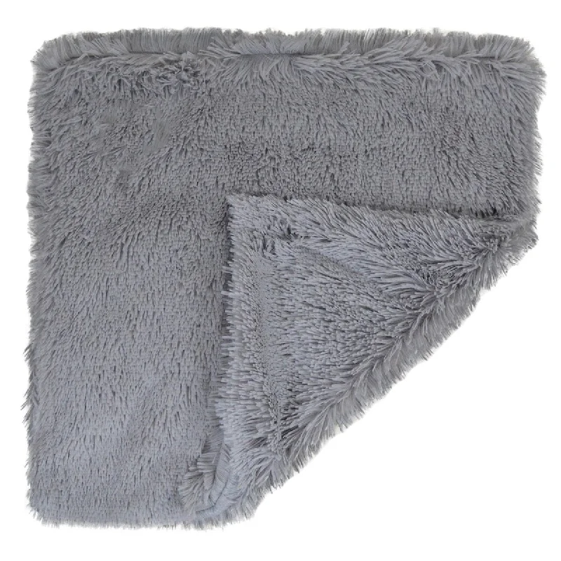 Faux Fur Dog Blanket Siberian Grey