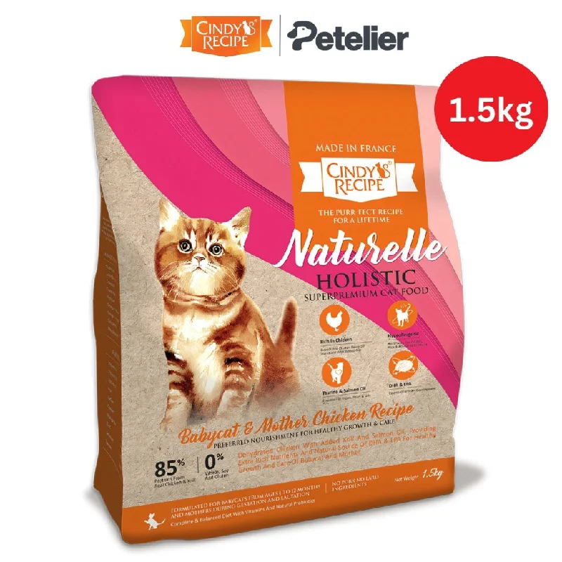 Cindy's Recipe Naturelle Holistic Dry Cat Food 1.5kg Original Packaging - Babycat Mother Chicken