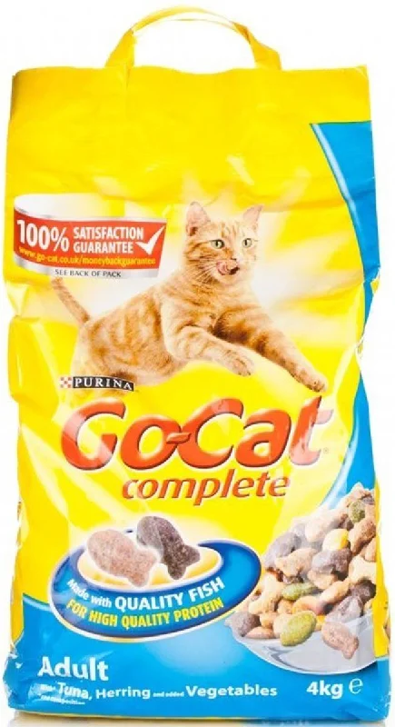 Go Cat | Dry Cat Food | Adult | Tuna, Herring & Vegetables - 4kg