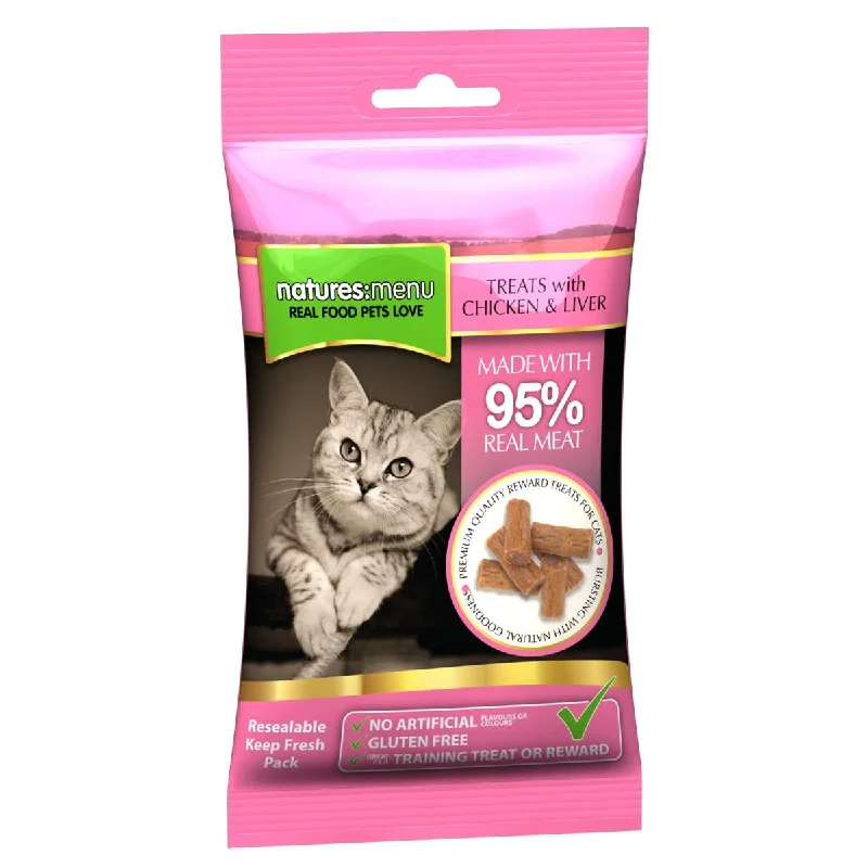 Natures Menu | Natural Cat Treats | Chicken & Liver - 60g