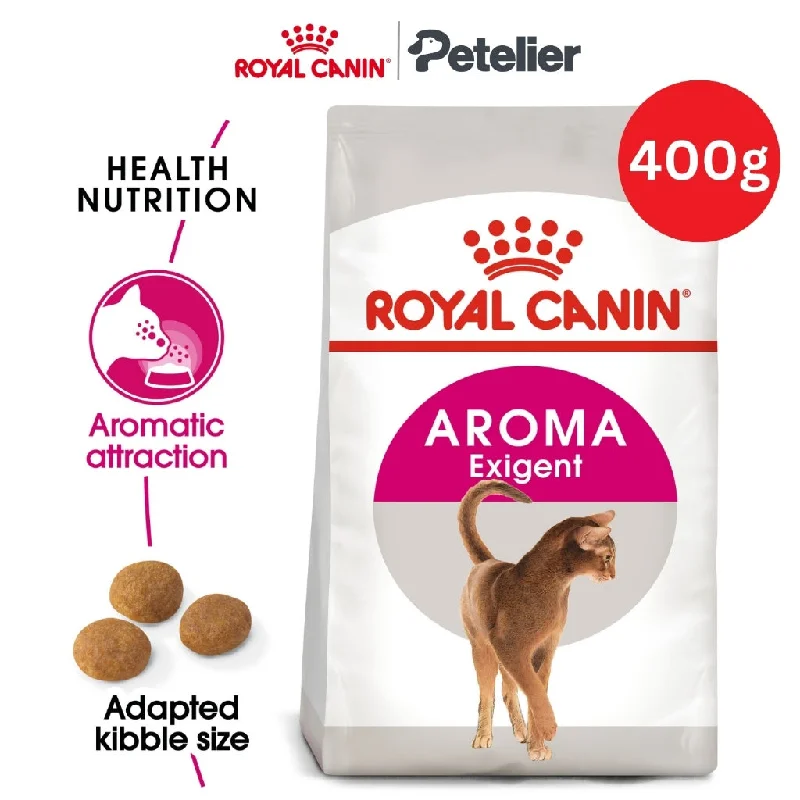 Royal Canin Aroma Exigent 400g Adult Dry Cat Food - Feline Health Nutrition for Picky/Fussy Eaters