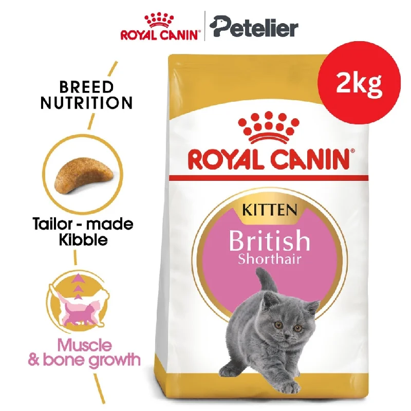 Royal Canin British Shorthair Kitten 2kg Dry Cat Food - Feline Breed Nutrition