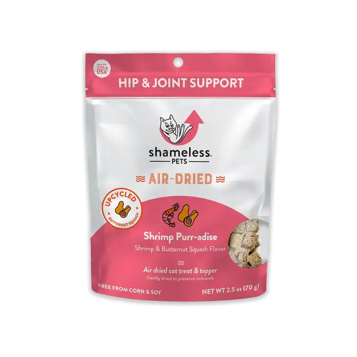 Shameless Pets Shrimp Purr-adise Air-Dried Cat Treat & Topper