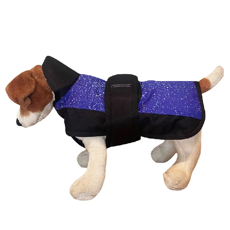 Dog Coat - Reflective Fleck - Blue