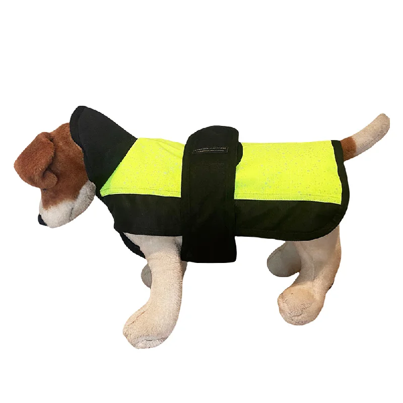 Dog Coat - Reflective Fleck - Yellow